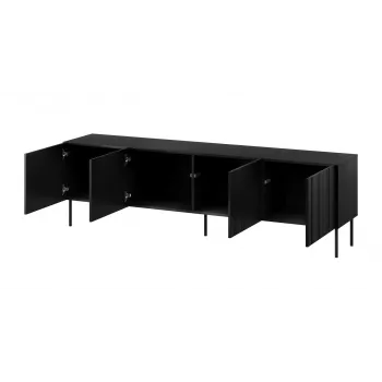 Cama szafka RTV ISLA 200x40x60 mat czarny