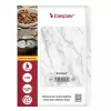 Waga kuchenna Beper P102BIL004 - cyfrowa, 5 kg, 1 g, biały marmur
