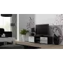 Cama stojak TV SOHO 140 czarny/biały połysk