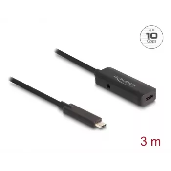 Kabel USB DeLOCK 80027 3m USB C Czarny