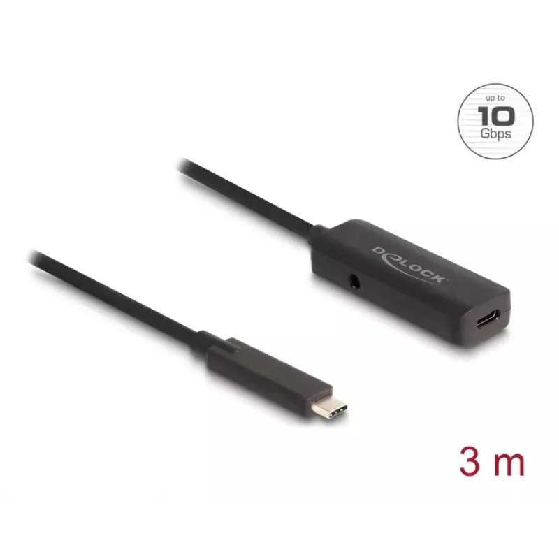 Kabel USB DeLOCK 80027 3m USB C Czarny
