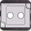 Merten 294660 Wall Plate/Switch Cover srebrny (294660)