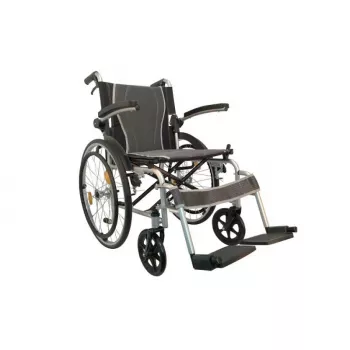 Wózek inwalidzki ANTAR AT52311 — aluminiowy lekki składany wózek inwalidzki, szerokość siedziska 46 cm, maksymalna waga użytkownika 115 kg