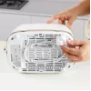 Toster Taurus TO800P 2-kromkowy 800 W Biały z przyciskami i pokrętłem