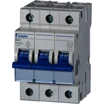 Wyłącznik nadprądowy DOEPKE B16A DLS-6H-B16-3-6-KA 6kA 3-biegunowy 400V charakterystyka B DLS-6H-B16-3-6-KA (09914113)