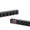 Aluminiowa listwa zasilająca Qoltec do szafy RACK | 16A | 16 x Schuko | pionowa | 1,8 m