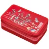Piórnik Herlitz 50038763 Soft Poliester Czerwony 190x115x80 mm