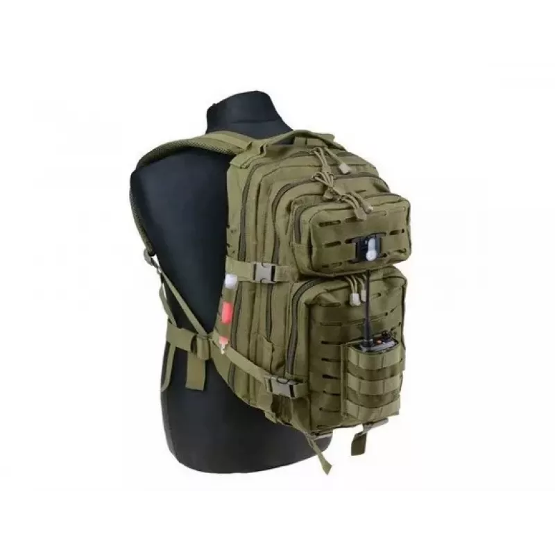 Plecak taktyczny GFC Assault Pack GFT Olive zielony GFT-20-008352, 25 L, nylon, wycinany laserowo, 450×210×200 mm