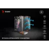 Chłodzenie procesora SAVIO SAVGCOVORTEXX2ARGB z 4 rurkami cieplnymi, wentylatorem 120 mm ARGB, czarne