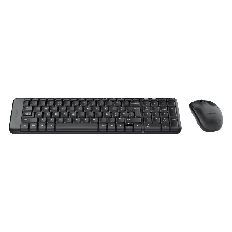 Bezprzewodowy zestaw MK220, Bezprzewodowy, RF, QWERTZ, Czarny, Mysz