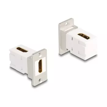 Moduł keystone DeLOCK 67167 płaski/kątowy HDMI srebrny biały