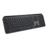 Bezprzewodowa klawiatura pełnowymiarowa Logitech Master MX Keys S — Grafit, Bluetooth i 2,4 GHz (Nano), ładowanie USB-C, podświetlenie, QWERTY US International
