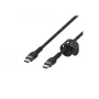 Kabel BoostCharge USB-C/USB-C pleciony silikonowy 2 m, czarny