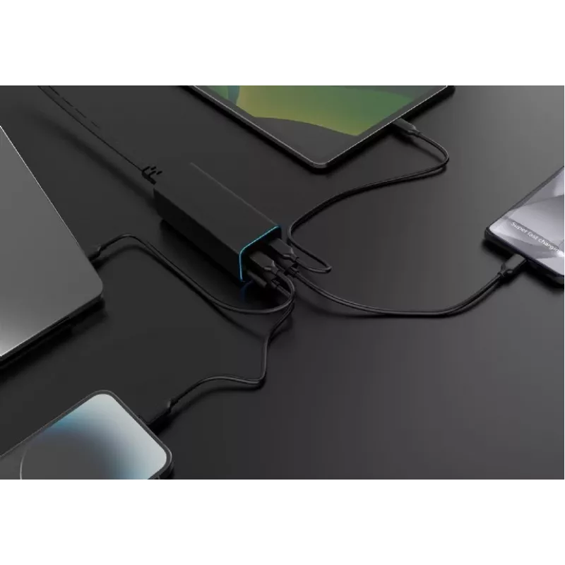 Ładowarka Gembird TA-UC-2A2C-PD100-01-BK do laptopa, smartfona, czarna, AC, szybkie ładowanie, do użytku wewnętrznego