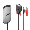 Konwerter Lindy VGA na DisplayPort 1.2, 1920 x 1080 pikseli, 1080p, czarny, biały, 114 g