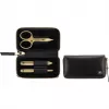 Zestaw do manikiuru ZWILLING Twinox Gold Edition 97747-004-0 — 3-częściowy w czarnym etui skórzanym