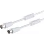 Koncentryczny kabel antenowy ShiverPeaks 80205-128, biały, maks. łączność 100 dB