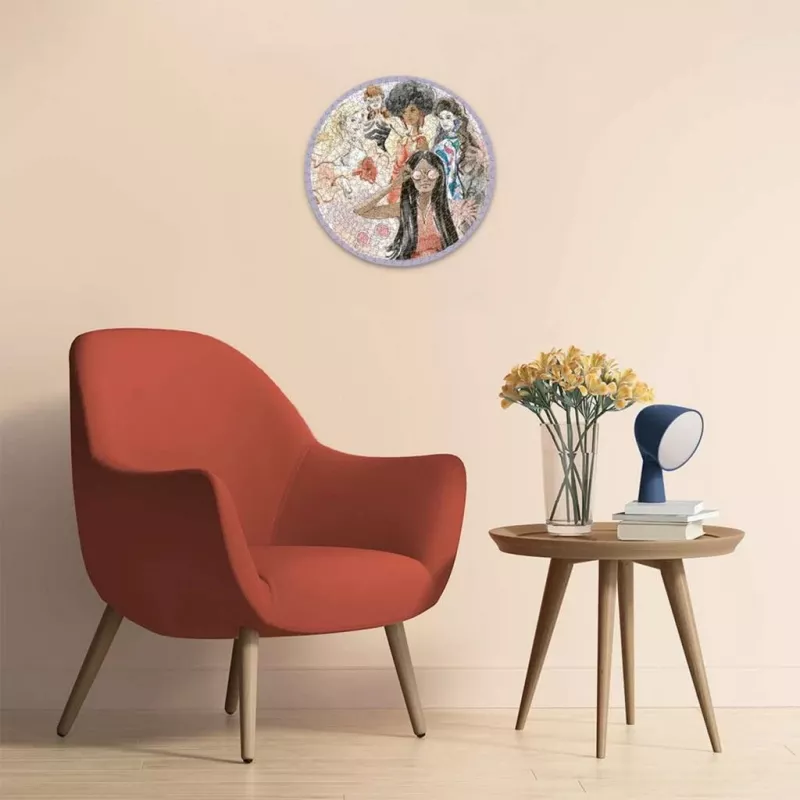Puzzle Ravensburger Barbie – Global Style Icon Since 1959, 500 elementów, okrągłe