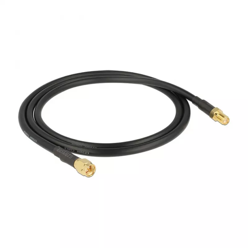 Kabel koncentryczny DeLOCK 88930 0,9 m SMA czarny