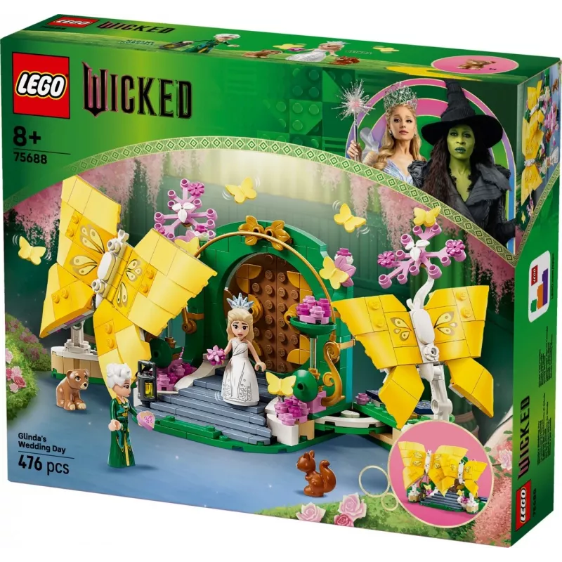Zestaw konstrukcyjny LEGO Wicked 75688 Ślub Glindan — zestaw tematyczny, model 75688