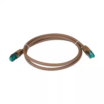 Kabel krosowy EFB-Elektronik RJ45 kat.6A S/FTP LSZH brązowy 1m Producent: EFB Elektronik (MK6001.1BR)