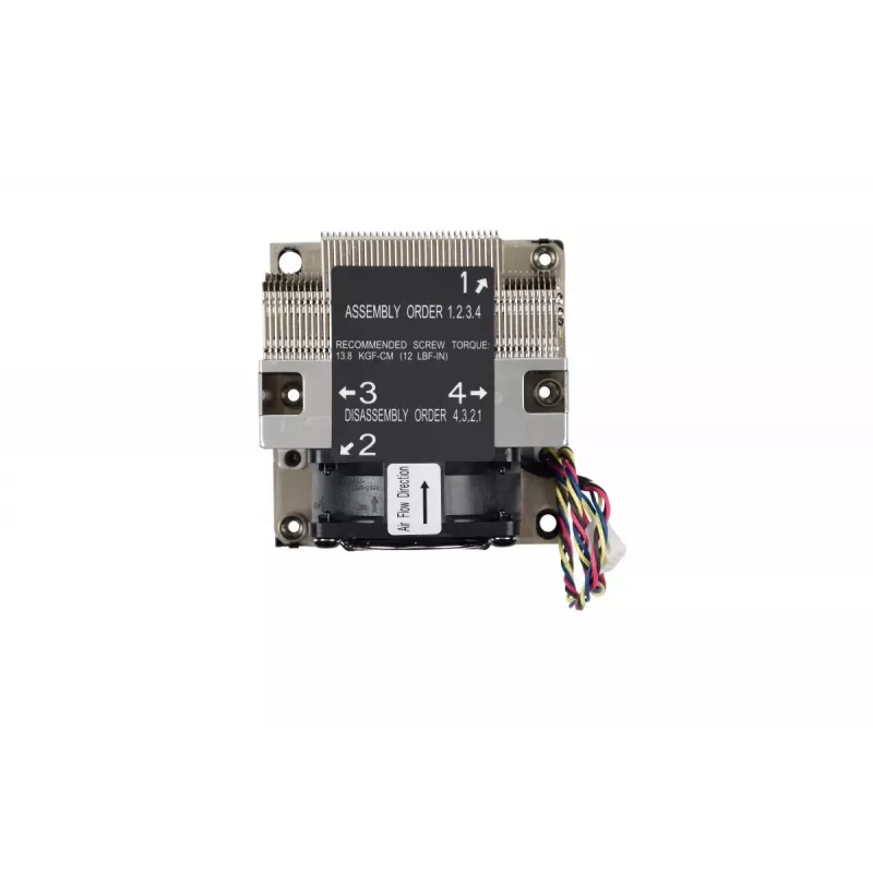Supermicro SNK-P0068AP4 układ chłodzenia komputera Procesor Chłodzenie powietrzne 6 cm Czarny, Nikiel