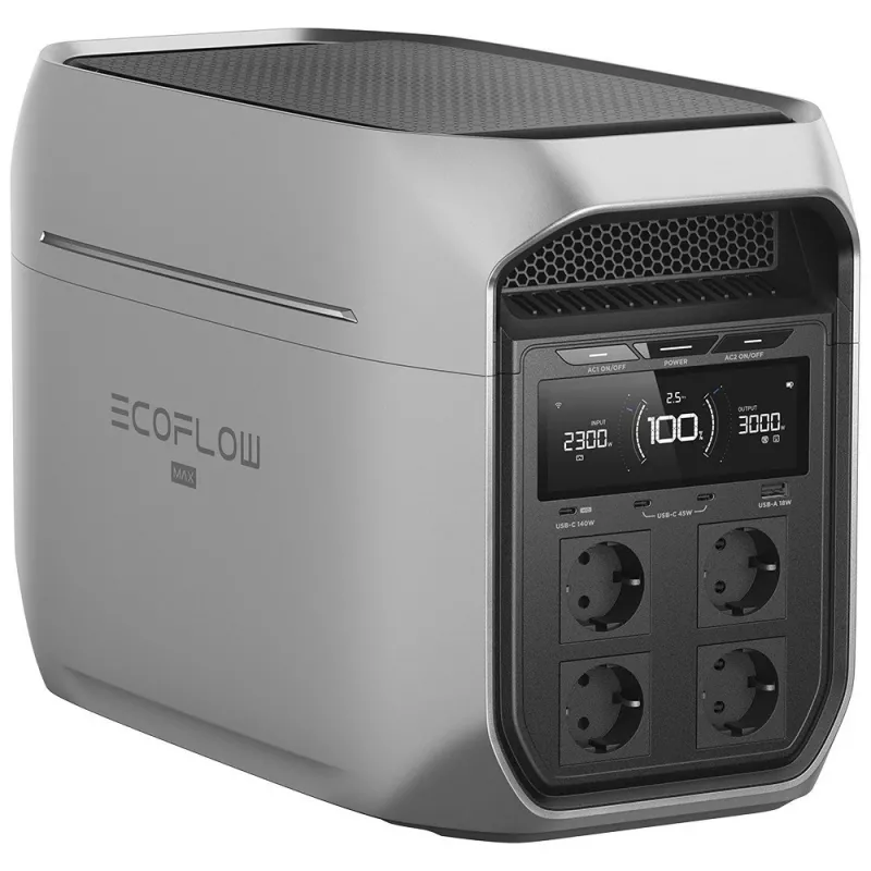 Przenośna stacja zasilania EcoFlow Delta 3 Max Plus 2048Wh 1800W – zasilanie awaryjne i off-grid