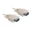 Kabel szeregowy DeLOCK RS-232 1m Beżowy DB-9