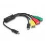 DeLOCK 4-portowy koncentrator kablowy USB 2.0 USB Type-C na 3 x USB-A żeński + 1 x USB-C męski