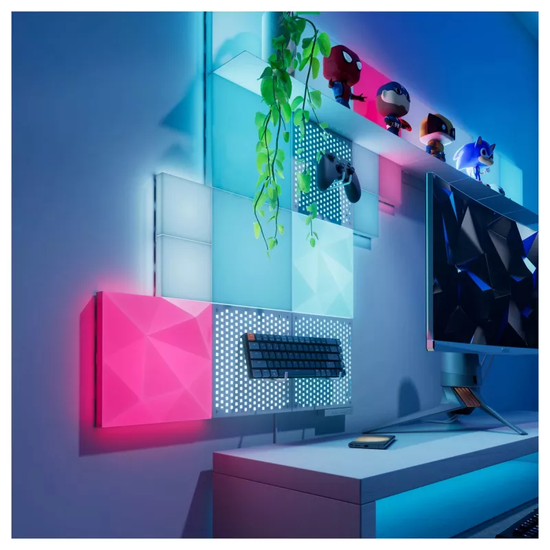 Panel LED Nanoleaf N8100E00-2TBS — kwadratowy RGB, zasilanie DC, 2 szt.