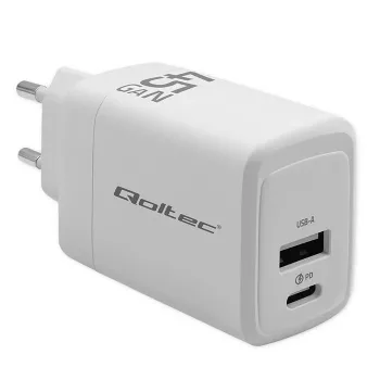 Ładowarka GaN 45W 5V 20V 1.5A 3A, 1xUSB C PD, 1xUSB A