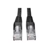 Eaton Tripp Lite Series Cat6 Gigabit Snagless Molded (UTP) Ethernet Cable (RJ45 M/M), PoE, Black, 5 ft. (1.52 m) - Kabel krosowy - RJ-45 (M) do RJ-45 (M) - 1.52 m - UTP - CAT 6 - Mou
