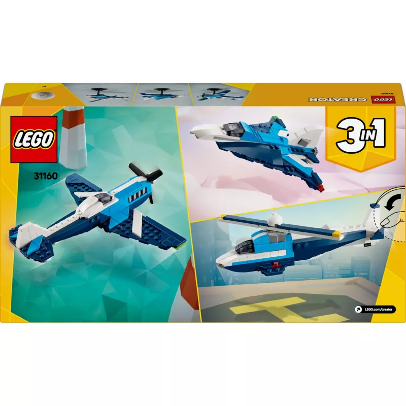 LEGO CREATOR 3 W 1 31160 Samolot Wyścigowy