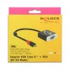 Adapter kabla wideo DeLOCK 62994 USB Type-C na VGA 0.2m Czarny