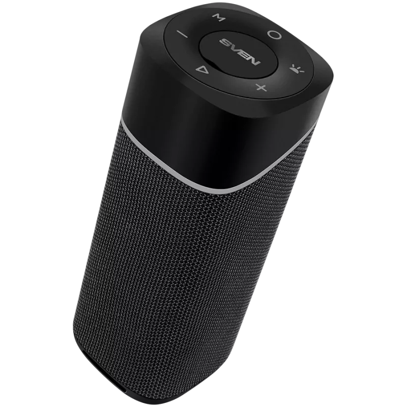 Głośnik przenośny 2.0 SVEN PS-155, czarny, moc wyjściowa 2x5 W (RMS), TWS, Bluetooth, FM, USB, bateria litowa