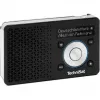 Przenośne radio TECHNISAT DIGITRADIO 1 A — DAB+/FM, wyświetlacz OLED, USB-C, słuchawki 3,5 mm, 1 W, czarny/srebrny