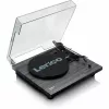 Gramofon audio z napędem paskowym Lenco LS-10 Czarny z wbudowanymi głośnikami, 33/45 obr./min, wyjście RCA, gniazdo słuchawkowe