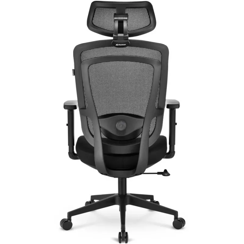 Krzesło biurowe Sharkoon OfficePal C10 — czarny, ergonomiczny design, regulowana wysokość