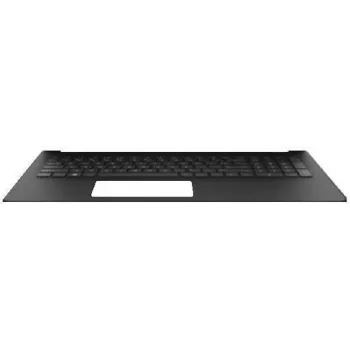 Podstawa obudowy z klawiaturą holenderską do laptopów HP 15, szaro-srebrna - L24637-B31