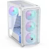 Endorfy Arx 700 ARGB PC-Obudowa, Midi-Tower, ATX, hartowane szkło - w zestawie 4x 140-mm-ARGB-wentylator, biała (EY2A017)
