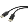Renkforce Kabel połączeniowy DisplayPort Wtyk DisplayPort, Wtyk DisplayPort 1,00 m Czarny RF-5245266 DisplayPort 1.2 DisplayPort-Cable (RF-5245266)