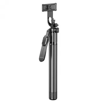 Selfie stick Awei X56 aluminium Czarny — rozsuwany uchwyt ręczny do smartfonów