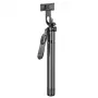 Selfie stick Awei X56 aluminium Czarny — rozsuwany uchwyt ręczny do smartfonów