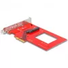 DeLOCK PCI Express x4 Card to 1 x internal U.3 czerwony srebrny