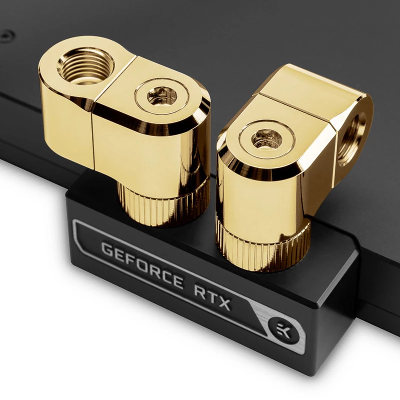 Złączka EK Water Blocks mosiężna złota 33 mm