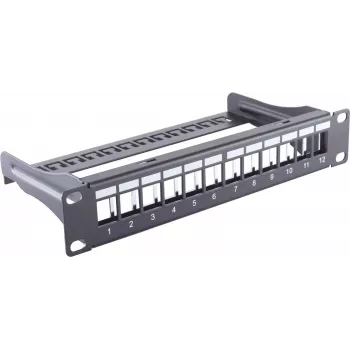 Patch Panel 1U ShiverPeaks BS08-10080 Metal Czarny
