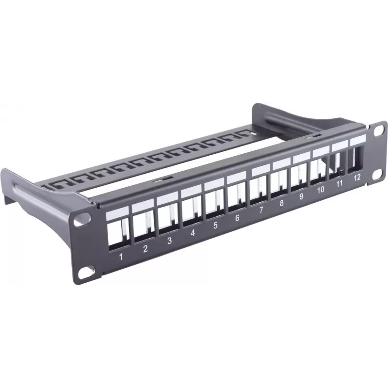 Patch Panel 1U ShiverPeaks BS08-10080 Metal Czarny