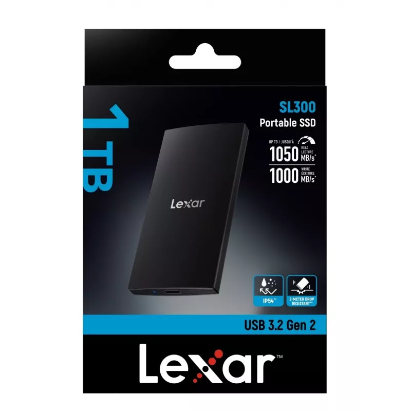 Zewnętrzny dysk SSD Lexar 1 TB USB Type-C 3.2 Gen 2 LSL300001T-RNBNG