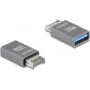 DeLOCK 67230 Adapter przejściowy USB Type-E USB Type-A Szary
