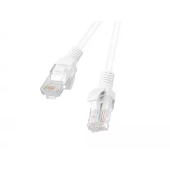 Kabel krosowy LANBERG Cat6 U/UTP 3 m biały, linka 26 AWG, RJ-45–RJ-45, 250 MHz, płaszcz PVC